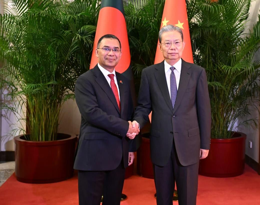 China’s top legislator Zhao Leji calls on Tarique Rahman | News Flash