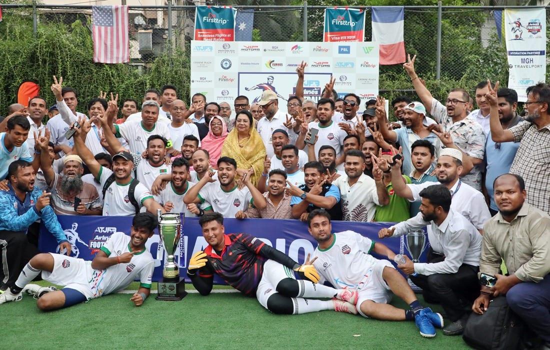 Biman Bangladesh wins Airlines Football Championship  | Sports