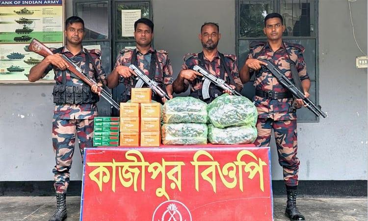 BGB recovers contraband goods worth Tk 46.19 lakh in Kushtia | District