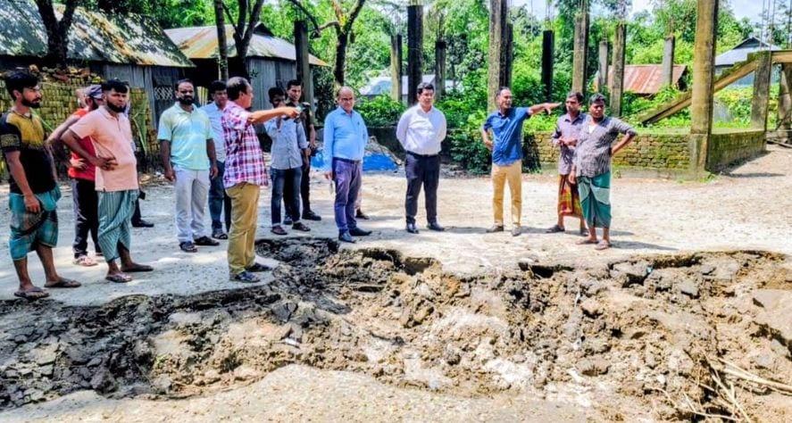 Joint assessment of rain damage launched in Narsingdi's Monohardi, repairs prioritized | District