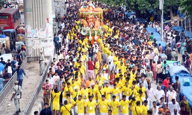 Thousands gather as nine-day Ratha Yatra festival begins in capital | News