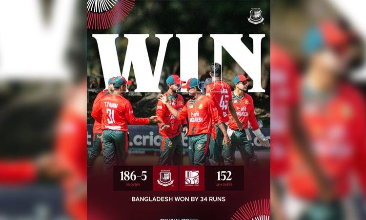 Bangladesh crush Zimbabwe in 2nd T20 to level the series | Sports