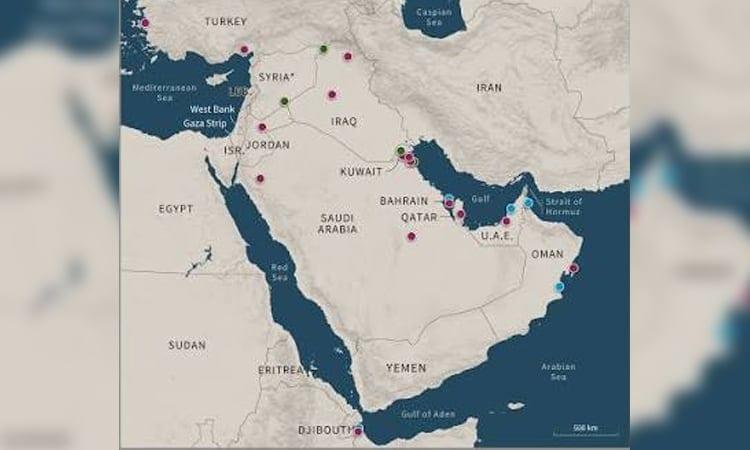 What are the main bases housing US forces in the Middle East? | International