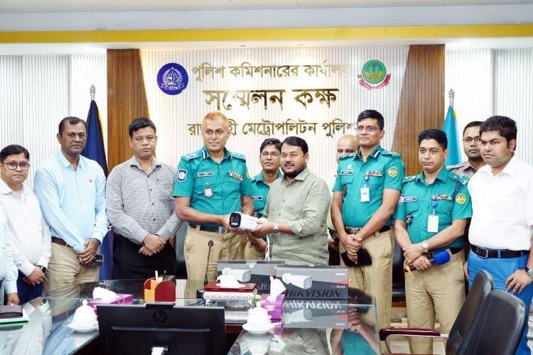 RCC hands over 155 advanced CCTV cameras to RMP for safer Rajshahi | District