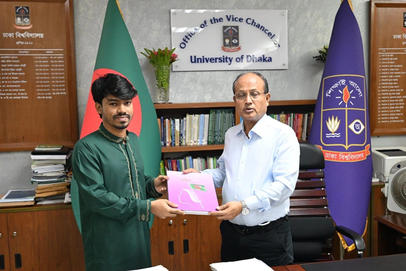 DU VC receives book on 'Role of women in July Uprising' | News