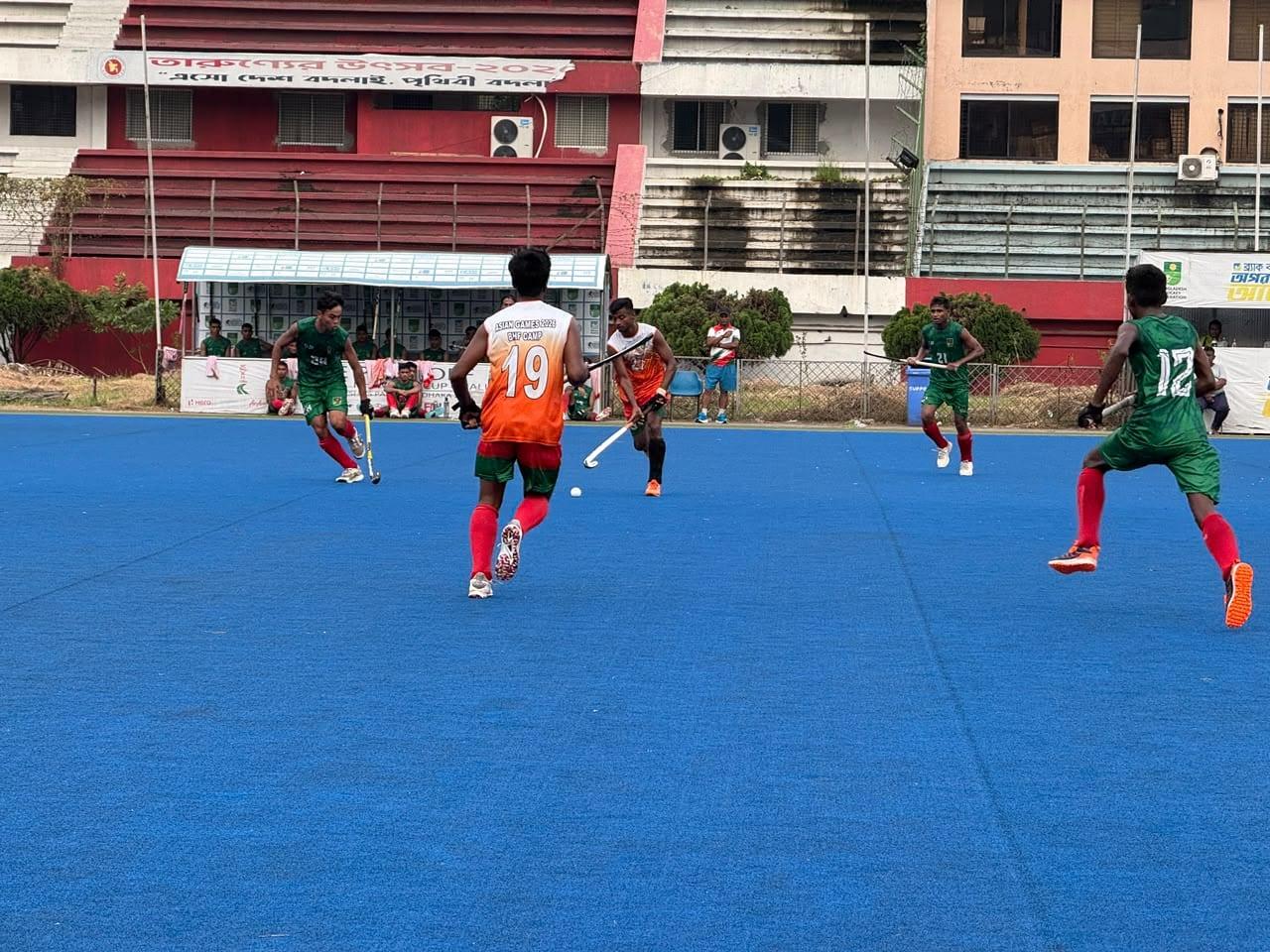 National hockey team beat Jr. side 7-1 in practice match | Sports