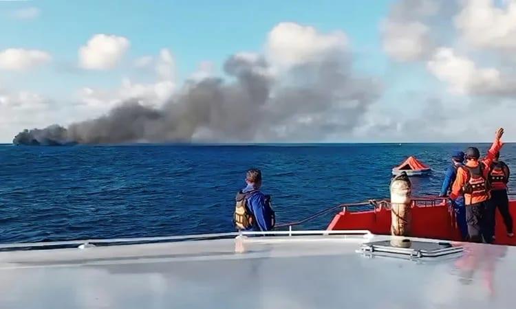 Rescuers comb waters near Bali for 5 missing after ferry blaze | International