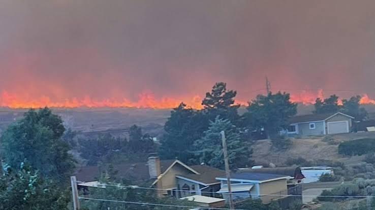 Tens of thousands evacuated as wildfire nears western US city | International