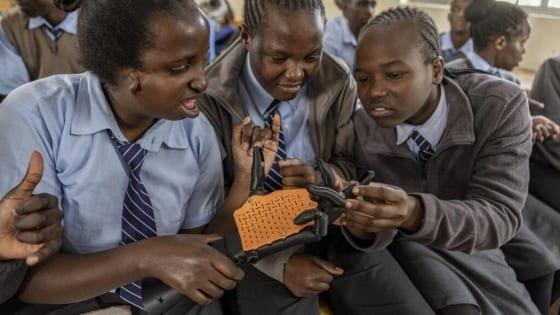 Kenyan start-up makes robotic limbs to sign for deaf kids | International