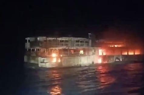 Philippine ferry fire kills 5, dozens missing | International