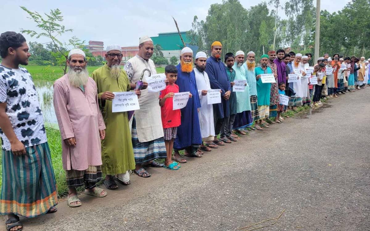 Sherpur Residents Protest Majumdar Foods' Pollution, Cite Health and Agricultural Harm