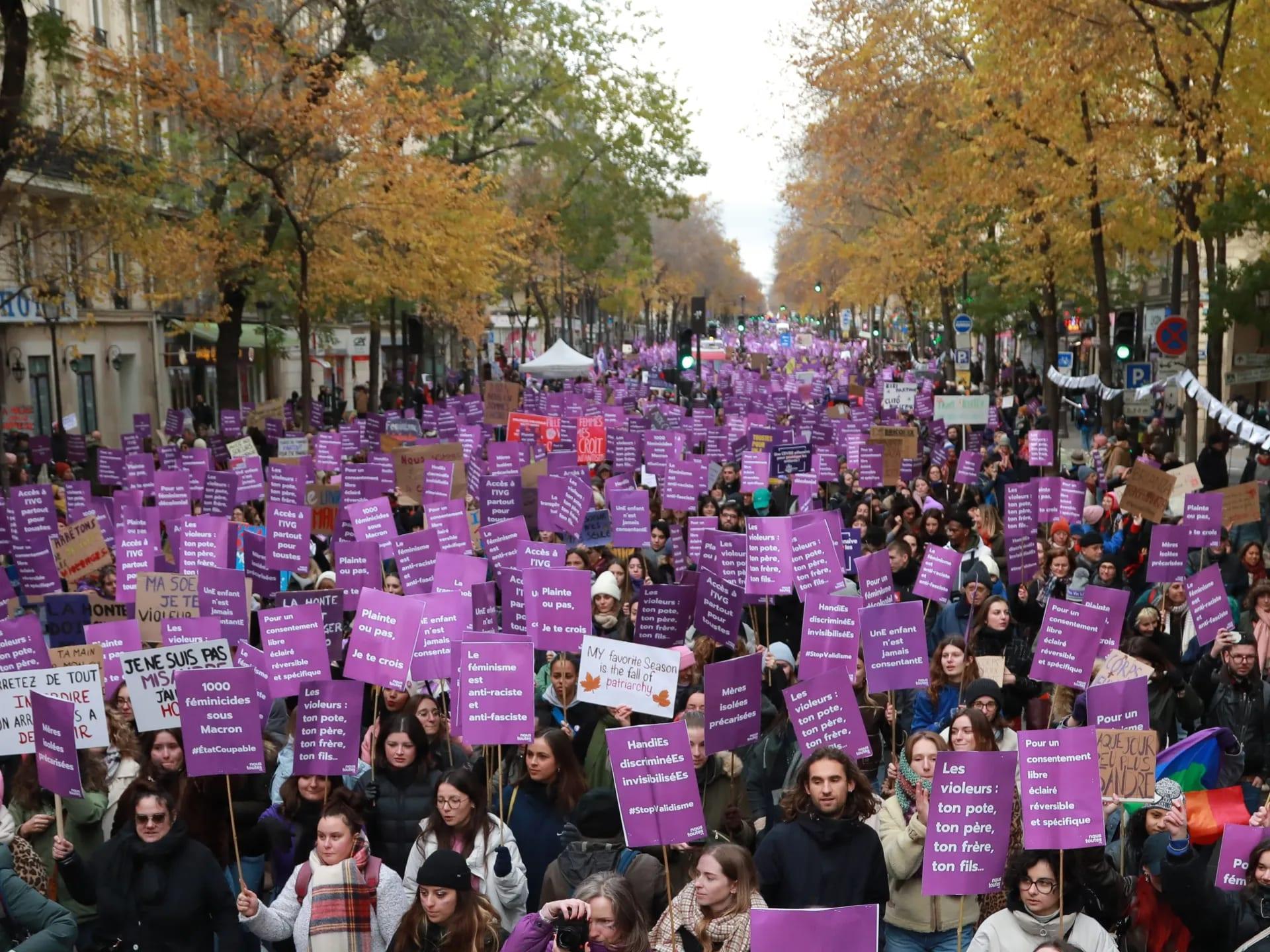 Tens of thousands rally in France against sexual violence | International