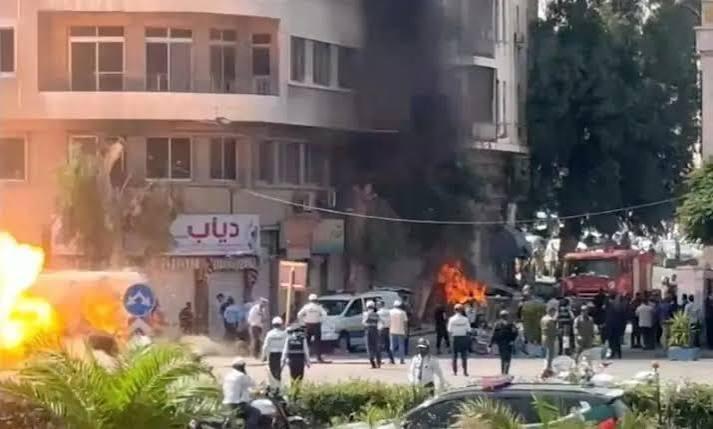 Explosions heard in Damascus during French president's visit: AFP | International