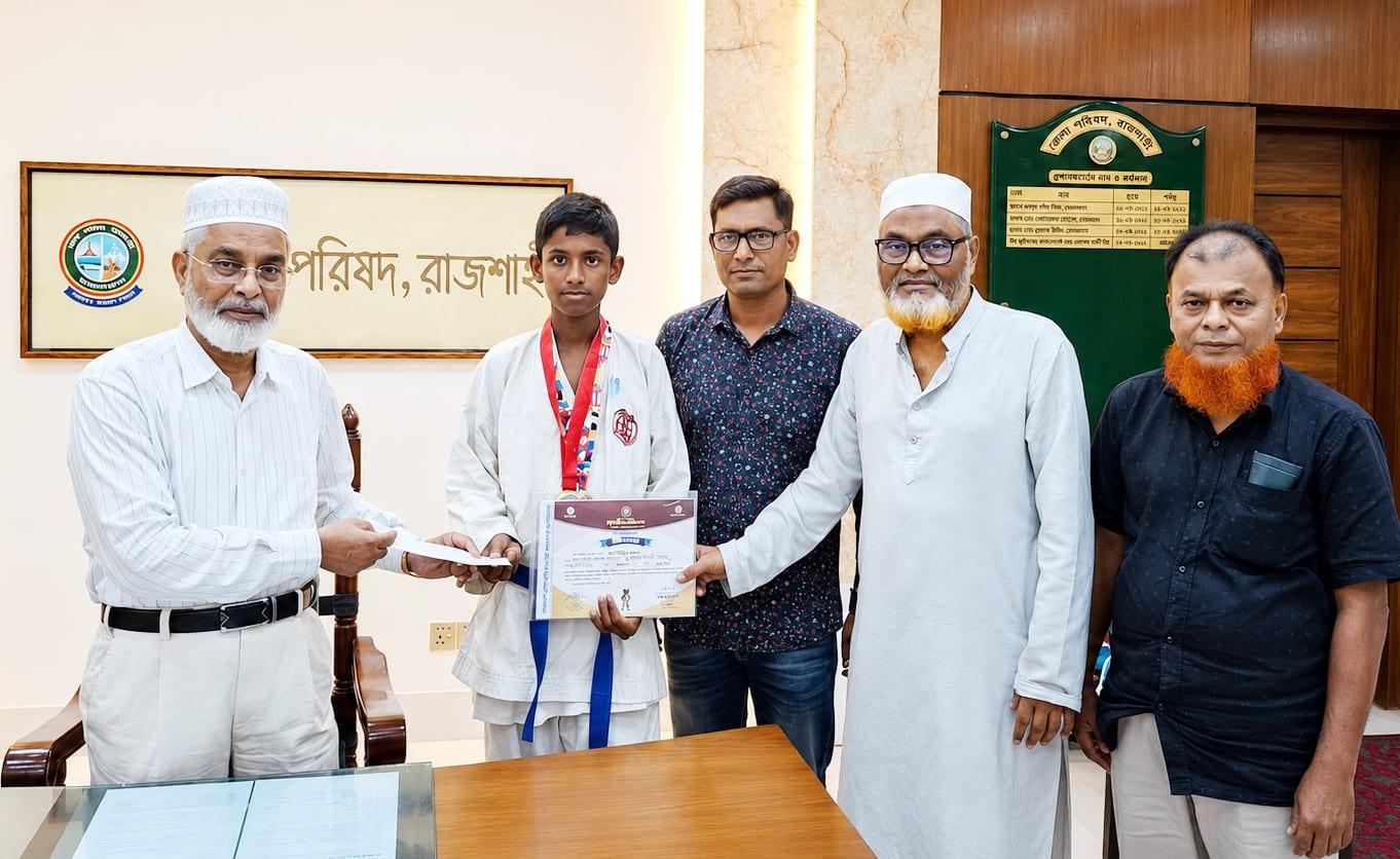 Financial assistance provided to Notun Kuri karate student Atikul | Notun Kuri Sports