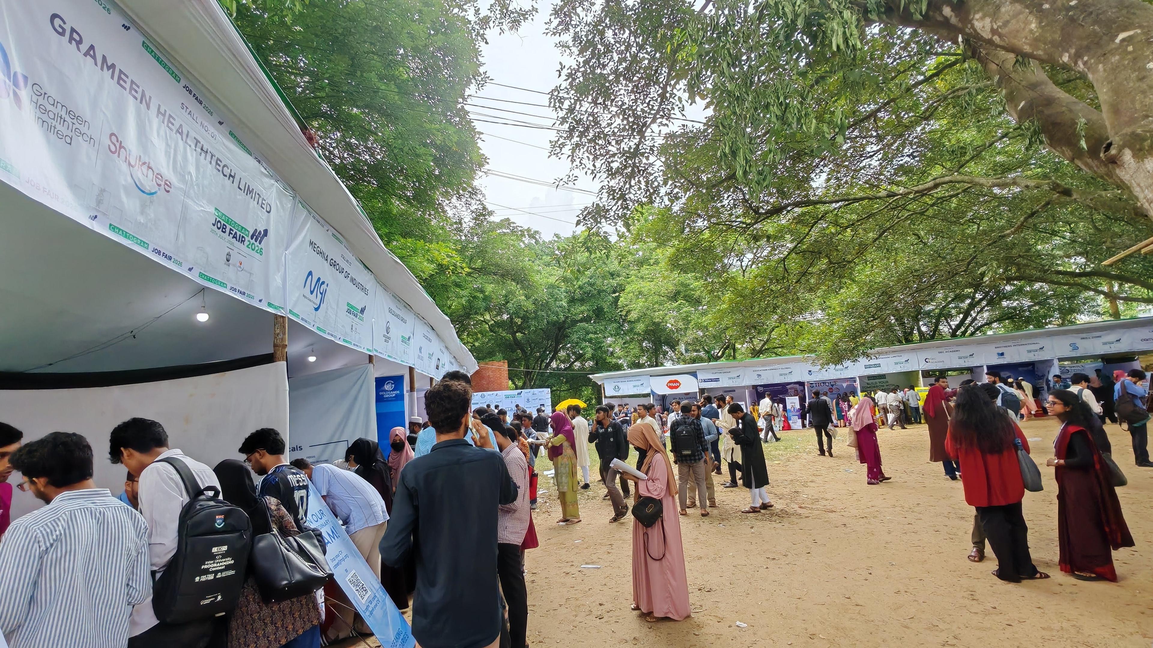5,000 CU students submit CVs to 30 companies at 'Chattogram Job Fair' | Education News