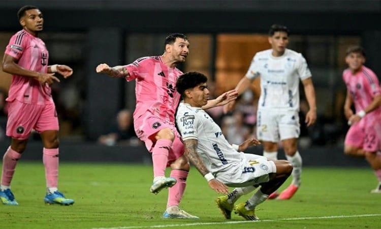 Messi scores twice to set Leagues Cup record in Miami victory | Sports